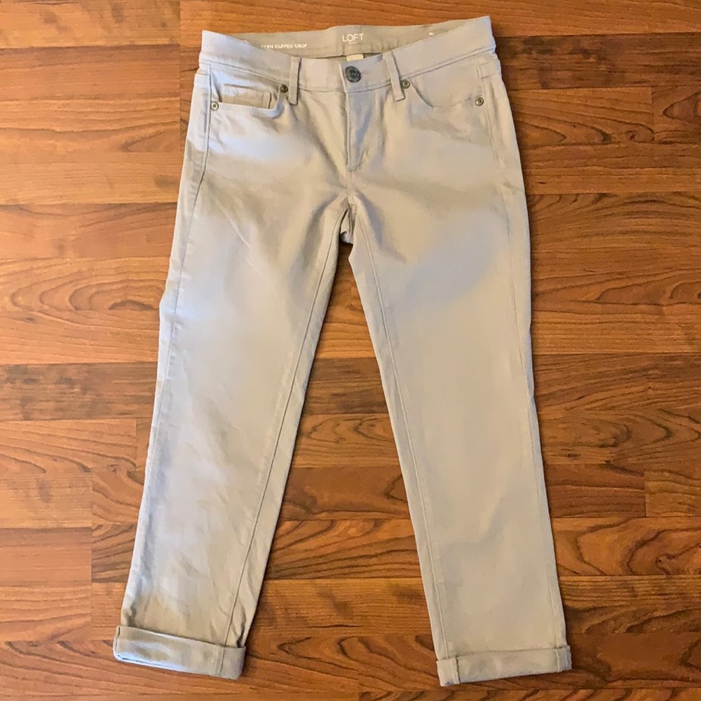 LOFT MODERN CUFFED CROP PANT 00P